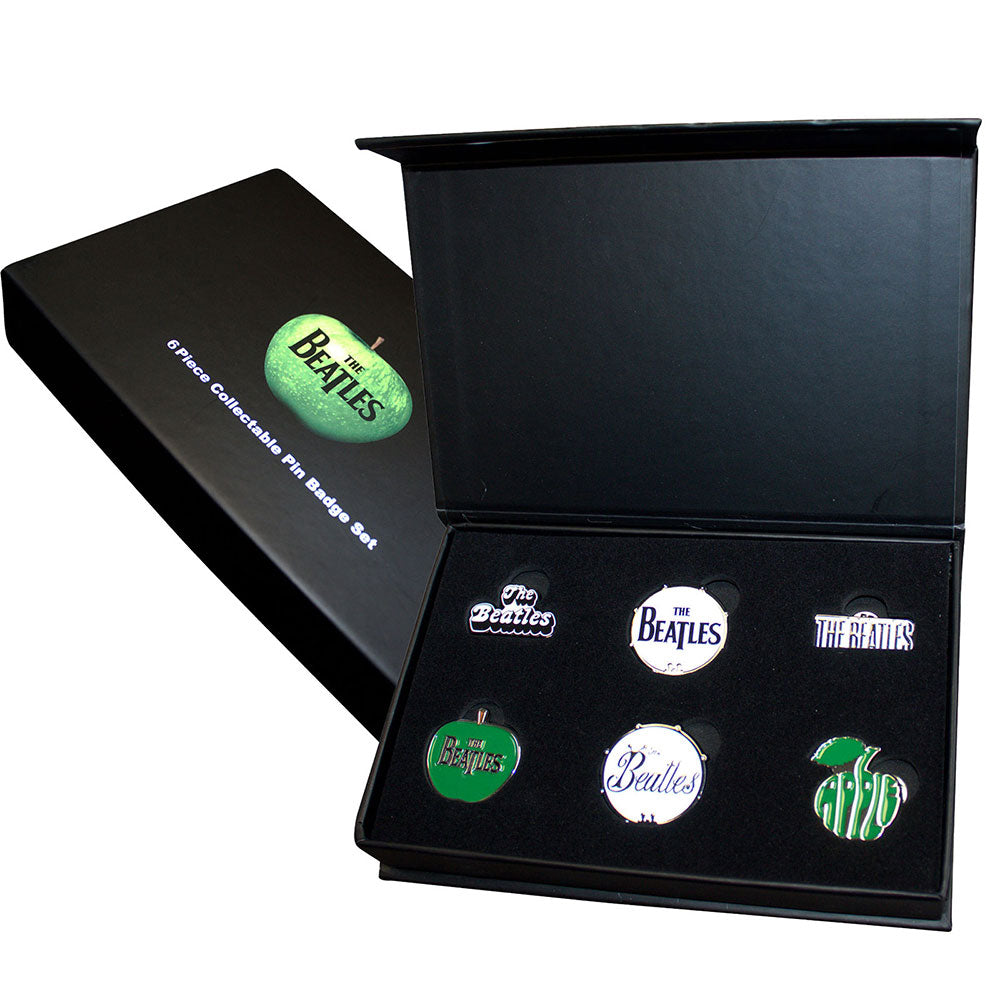 The Beatles Band Logos Boxed Pin Badge Set