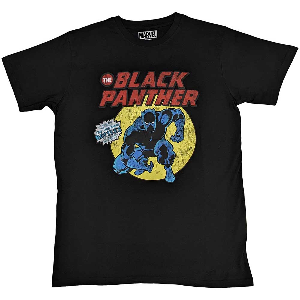 Black Panther Retro Comic Marvel T Shirt product image 1