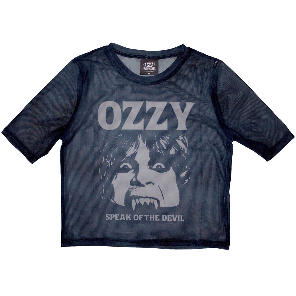 Ozzy Osbourne Speak Of The Devil Mesh Crop Top product image 1