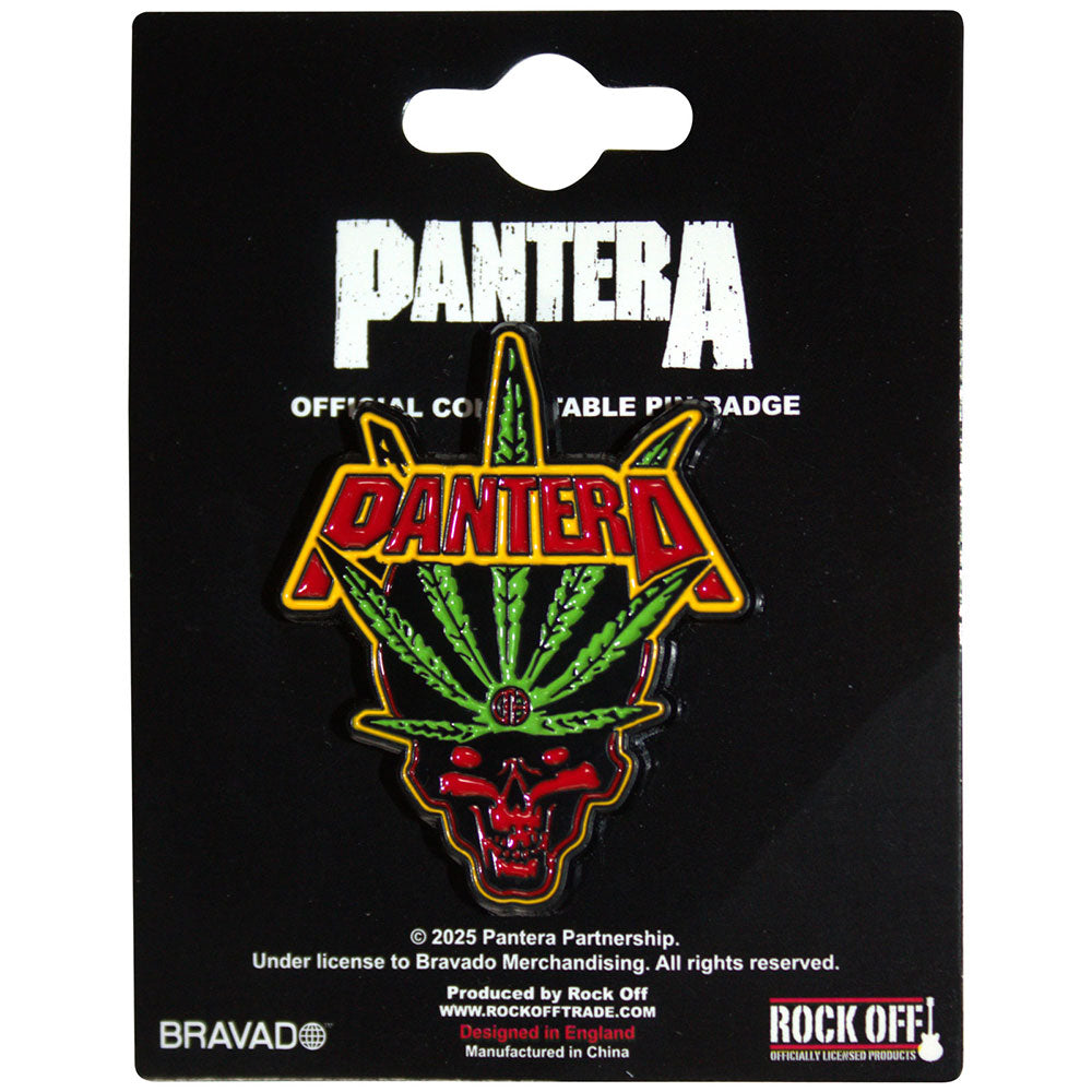 Pantera Skull Band Logo Pin Badge