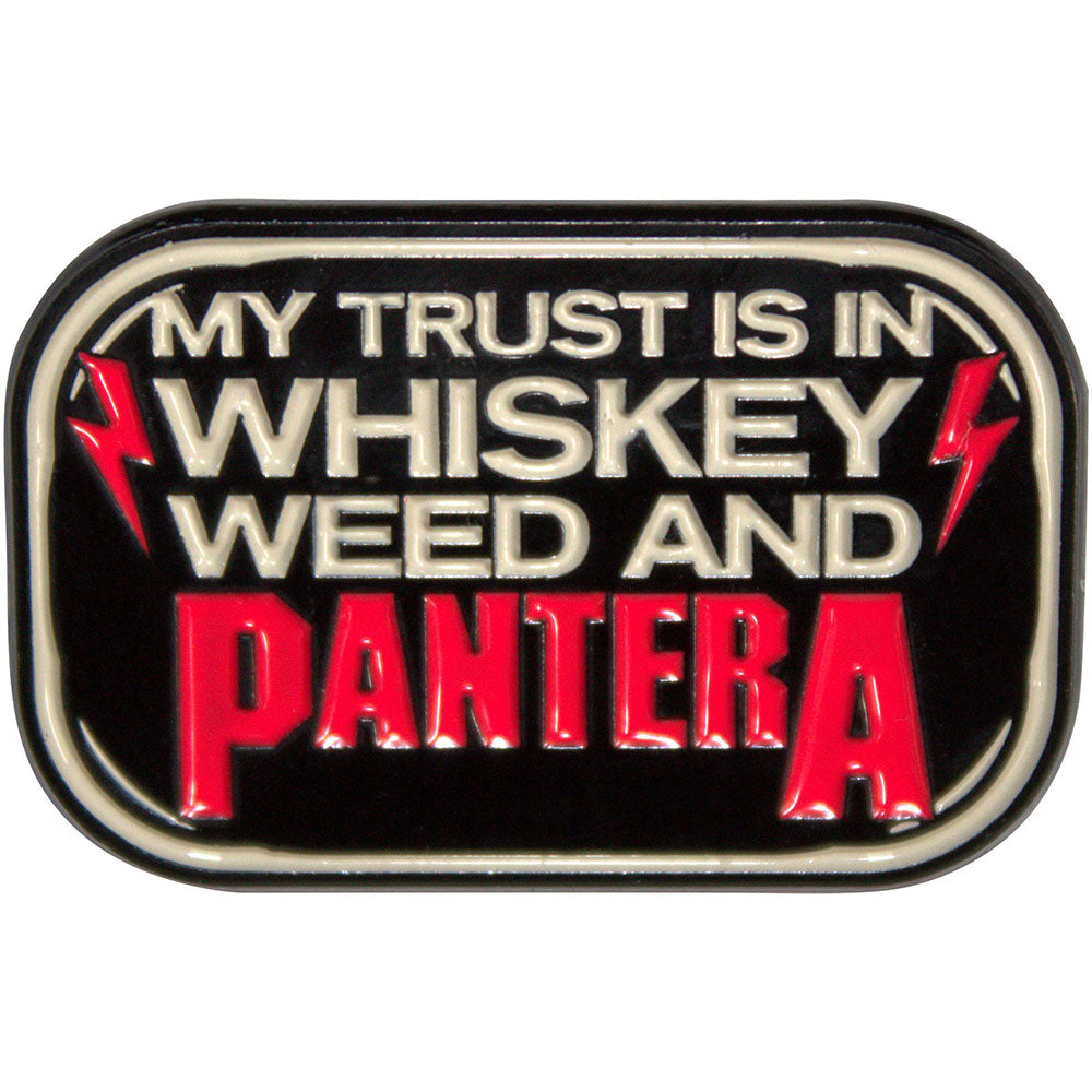 Pantera Whiskey Band Logo Pin Badge
