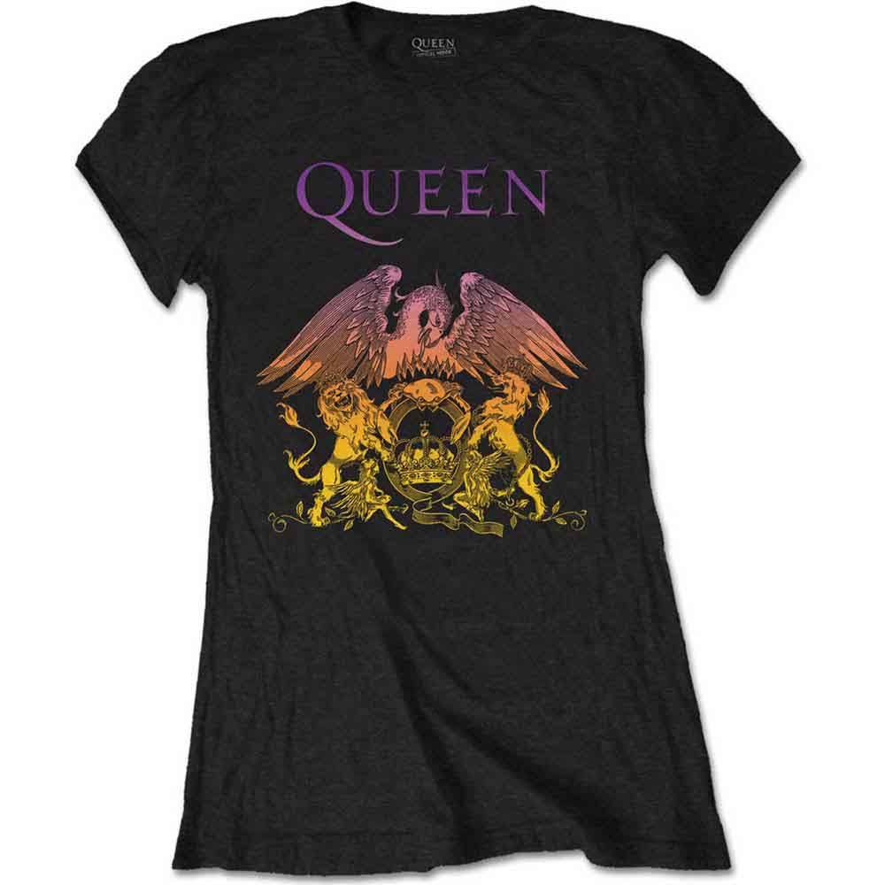 Queen Gradient Crest Skinny Fit T Shirt product image 1