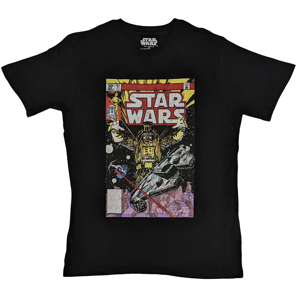Star Wars T Shirt Darth Vader Comic new Official Mens Black product image 1