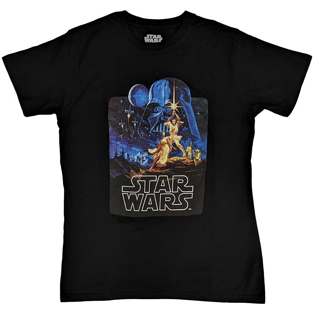 Star Wars T Shirt A New Hope Poster new Official Mens Black