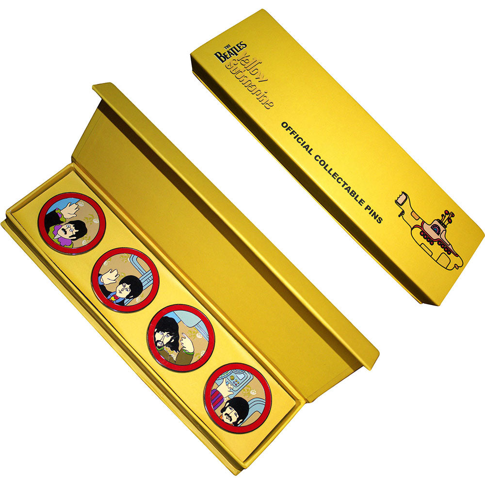 The Beatles Yellow Submarine Portholes Boxed Pin Badge Set