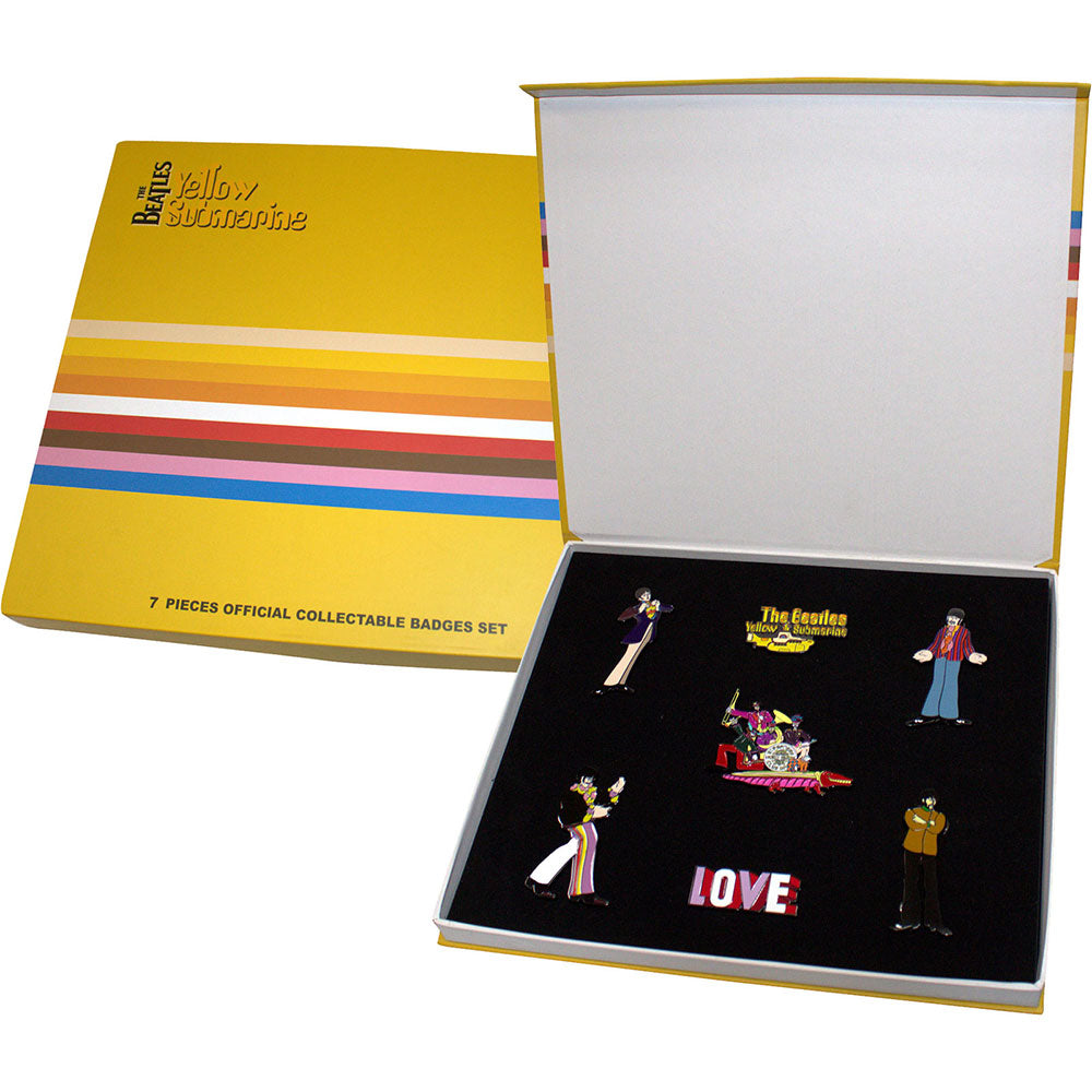 The Beatles Yellow Submarine Band Boxed Pin Badge Set