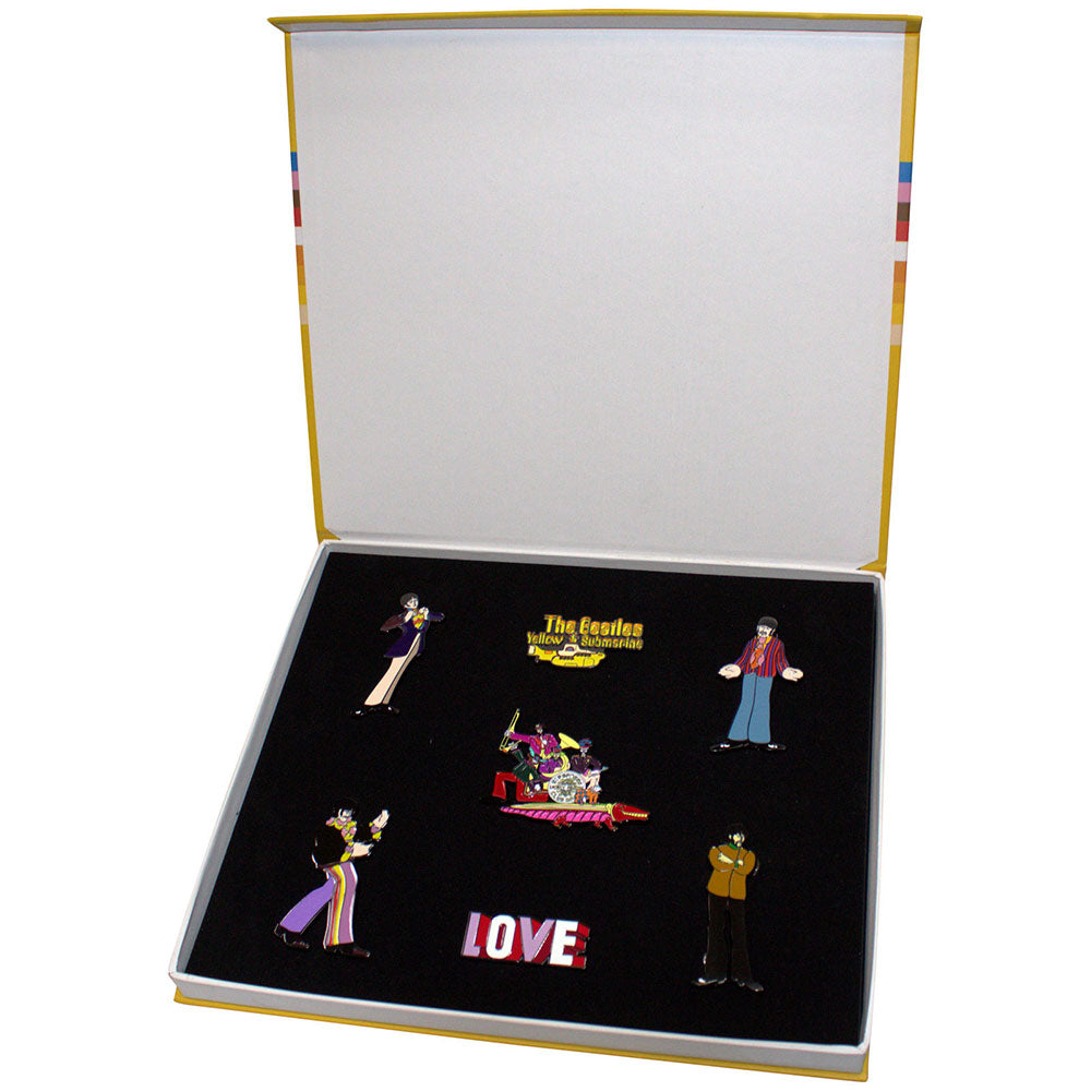 The Beatles Yellow Submarine Band Boxed Pin Badge Set