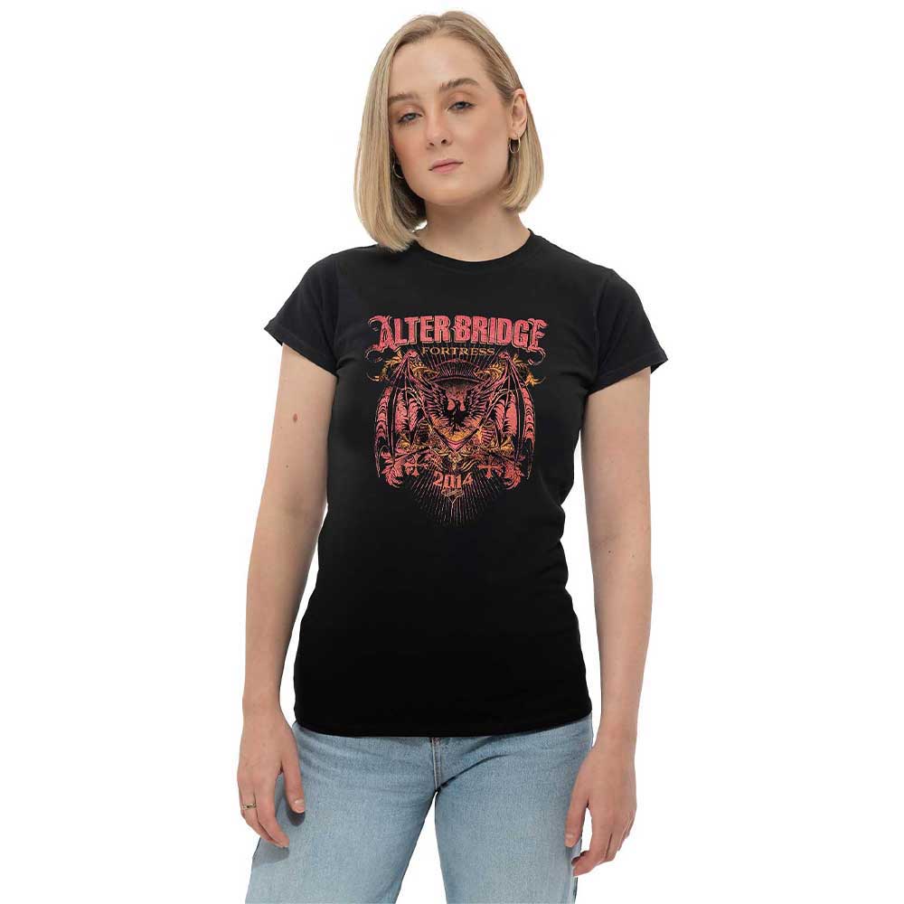 Alter Bridge Fortress Batwing Eagle Skinny Fit T Shirt product image 1