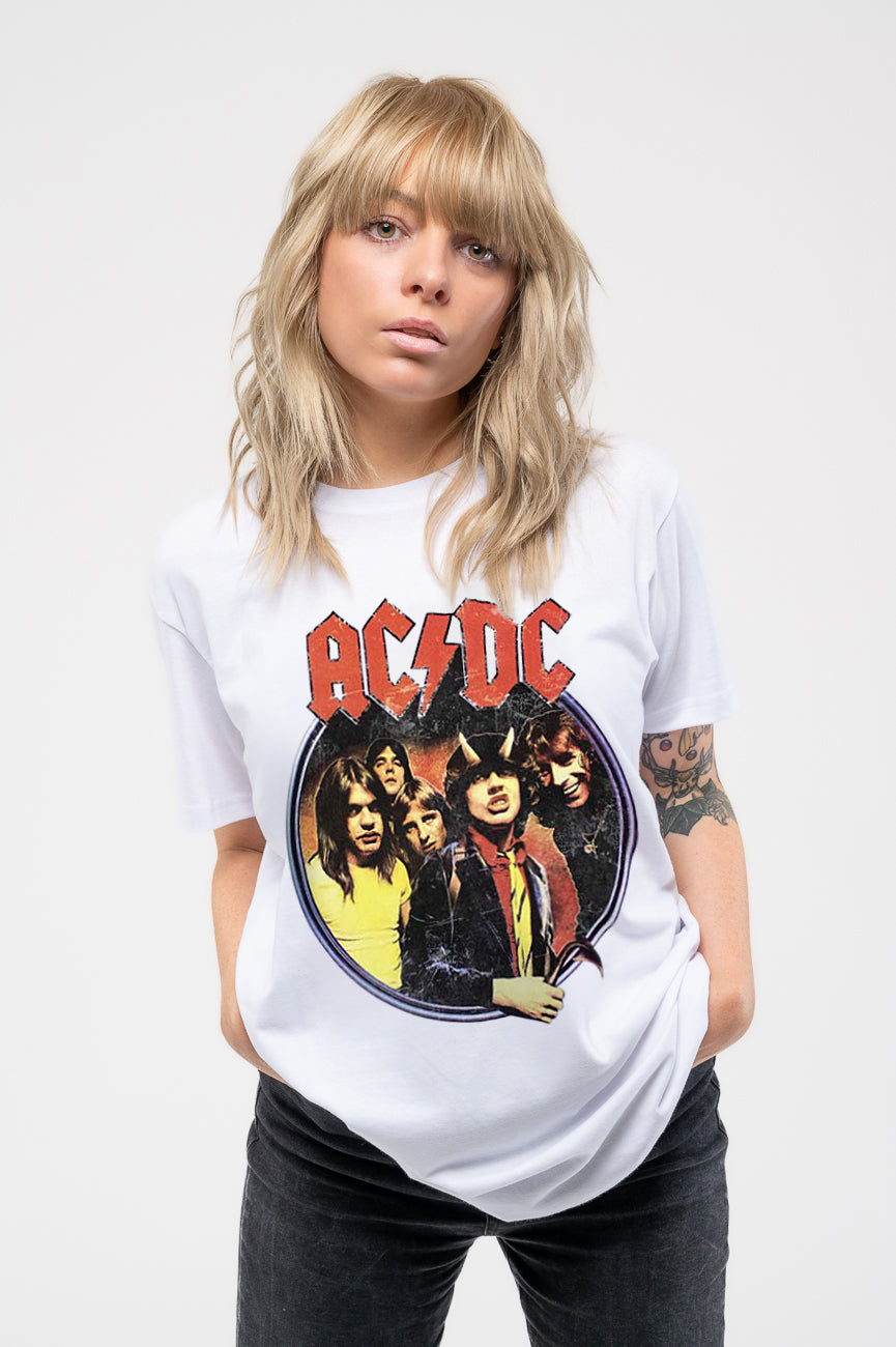 AC/DC Highway To Hell Circle Skinny Fit T Shirt product image 1