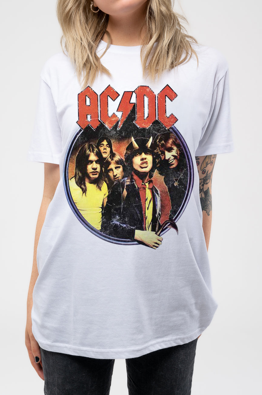 AC/DC Highway To Hell Circle Skinny Fit T Shirt product image 3