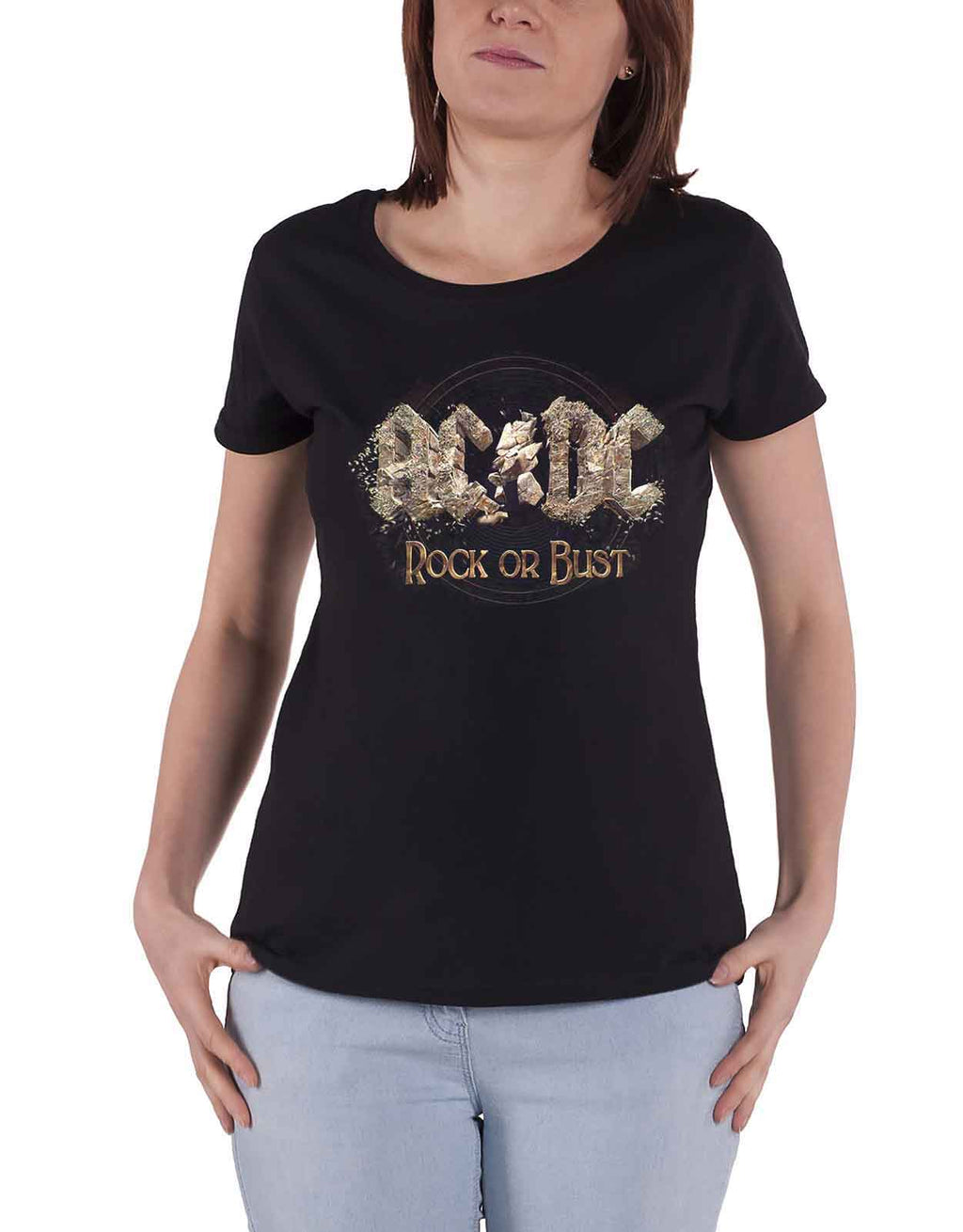 AC/DC Rock or Bust Skinny Fit T Shirt product image 1