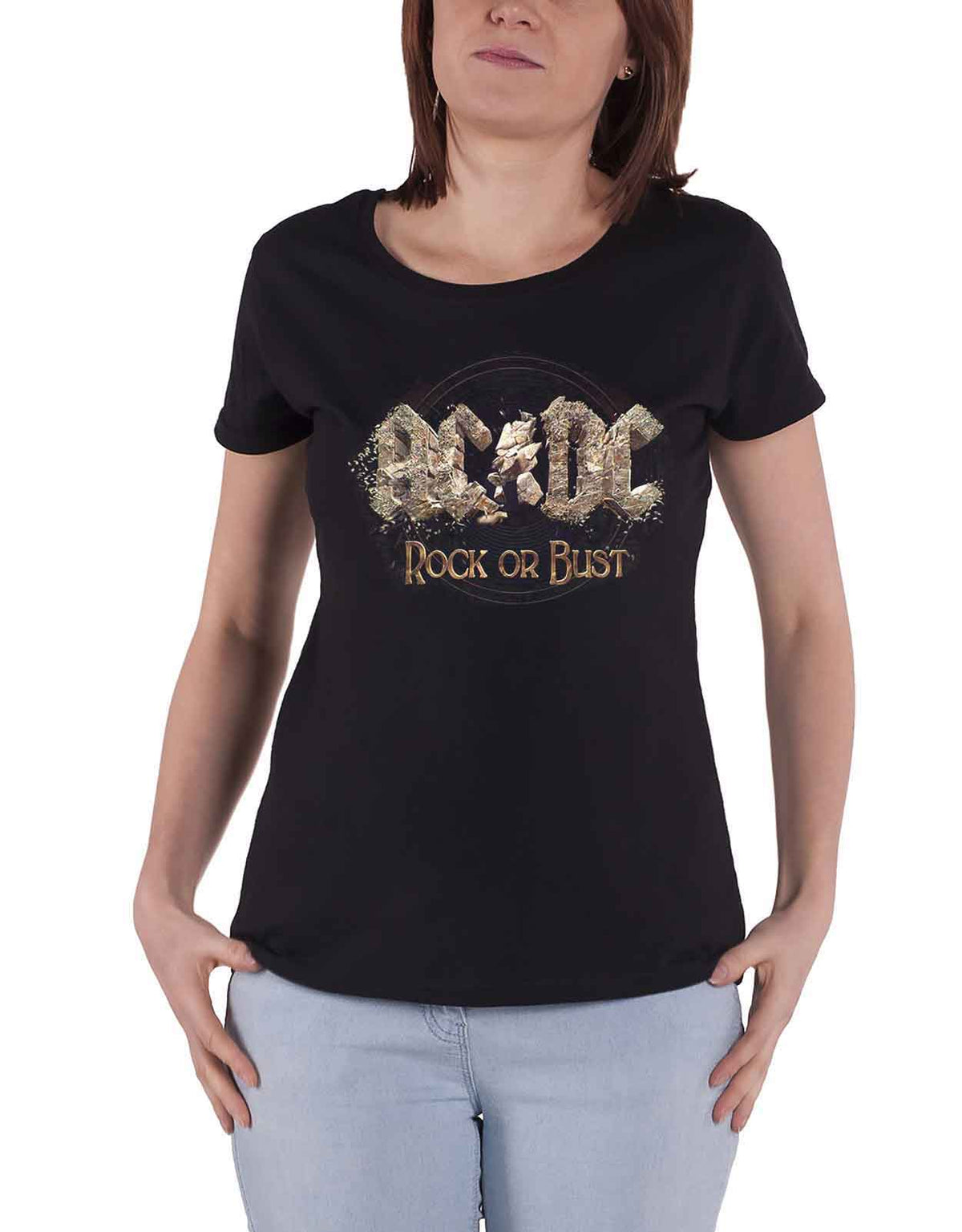 AC/DC Rock or Bust Skinny Fit T Shirt product image 1