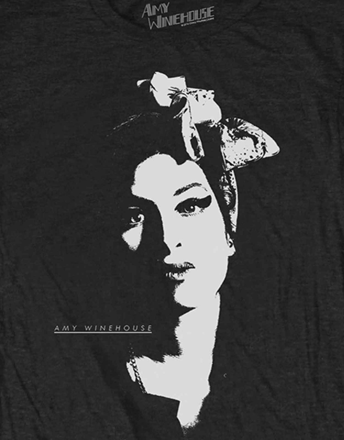 Amy Winehouse Scarf Portrait Skinny Fit T Shirt product image 2