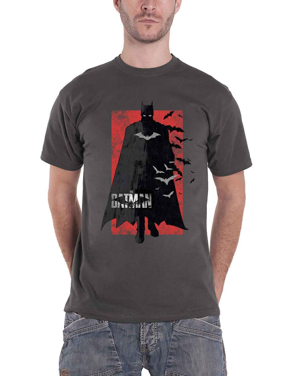 The Batman Distressed Logo T Shirt product image 1