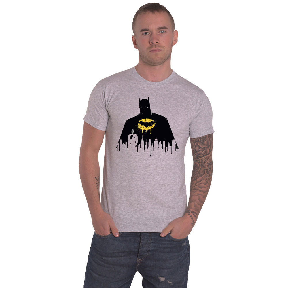 Batman Silhouette Drip T Shirt product image 1