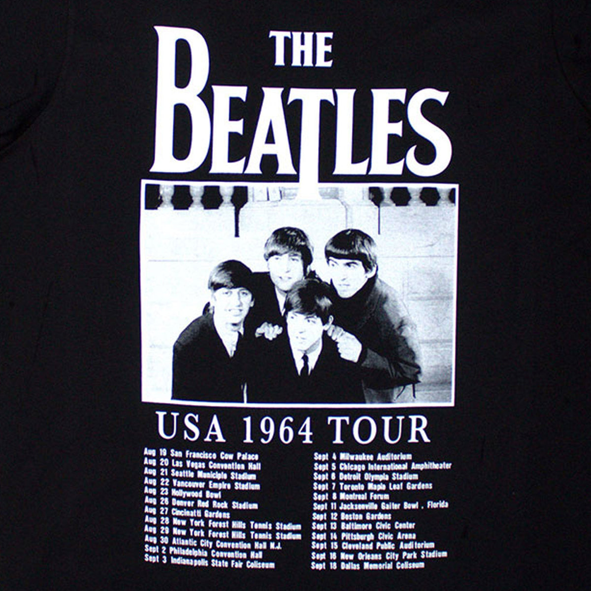 The Beatles Tour 1964 Dates T Shirt product image 2