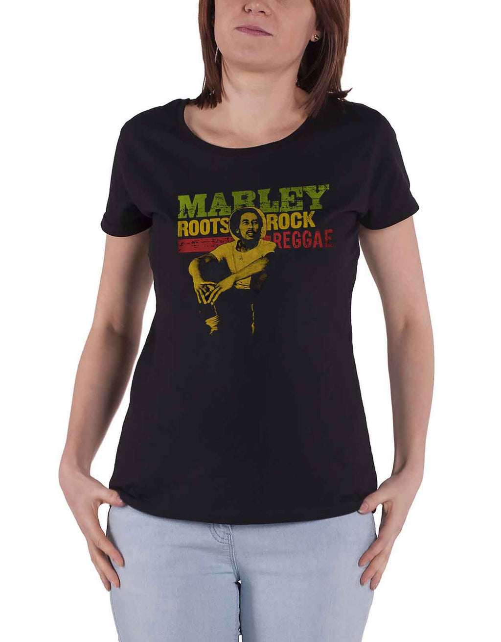 Bob Marley Roots Rock Reggae Skinny Fit T Shirt product image 1