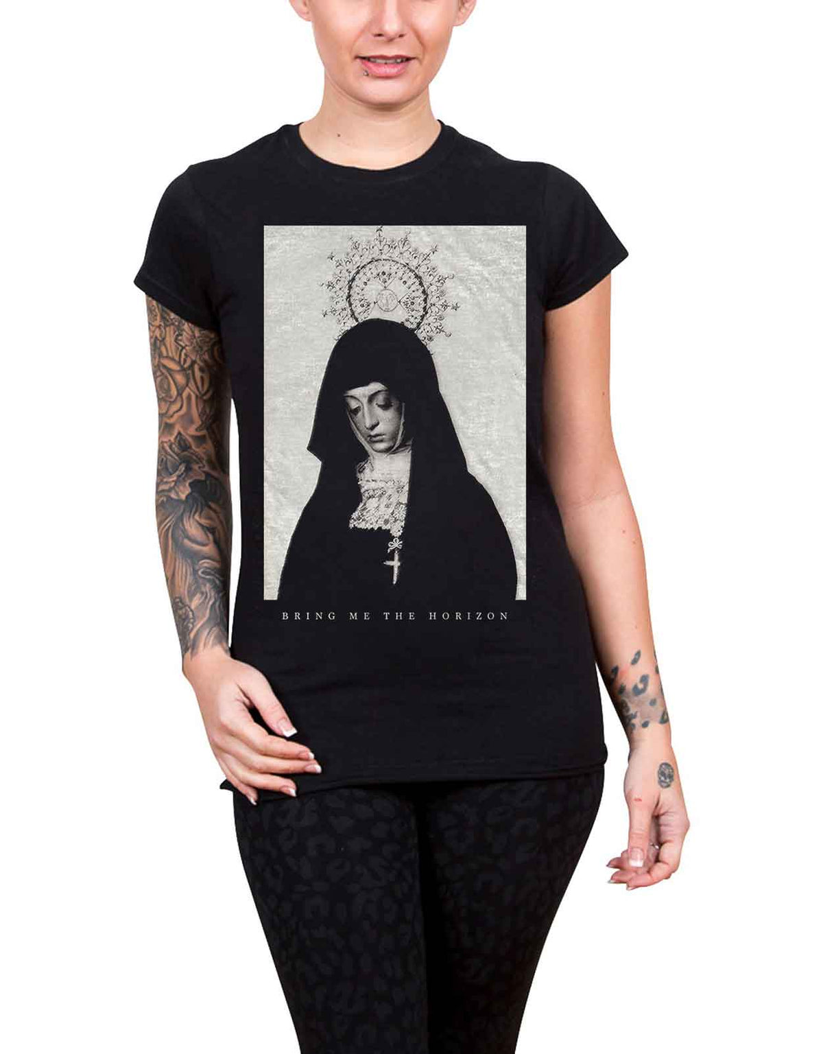 Bring Me The Horizon Nun Skinny Fit T Shirt product image 1