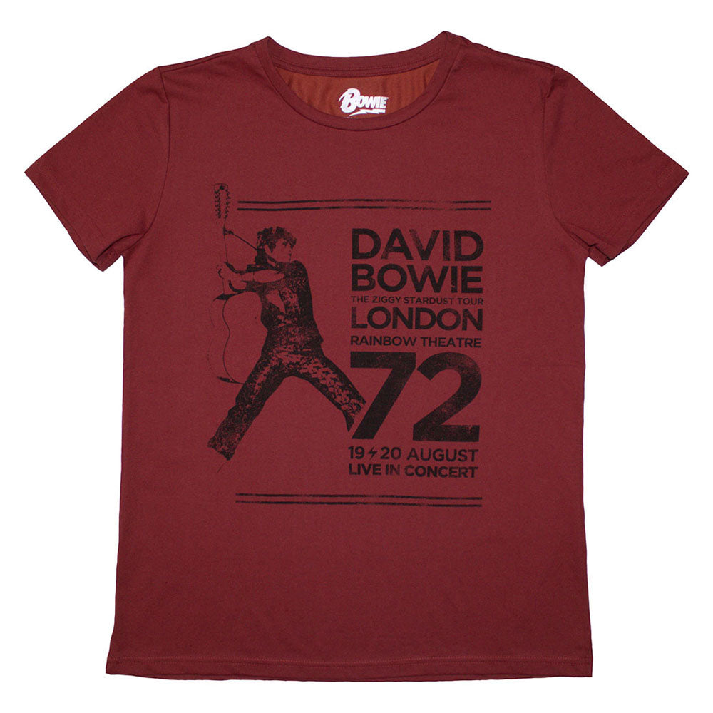 David Bowie Rainbow Theatre Womens T Shirt product image 1
