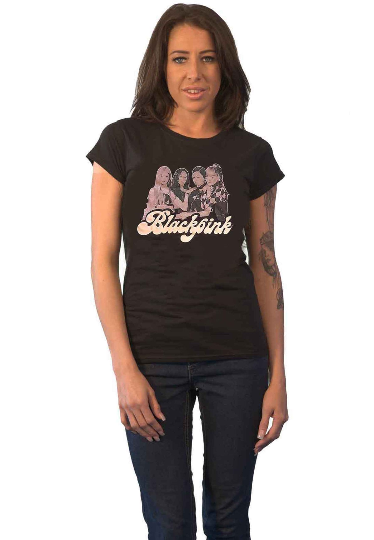BlackPink Band Photo Skinny Fit T Shirt product image 1