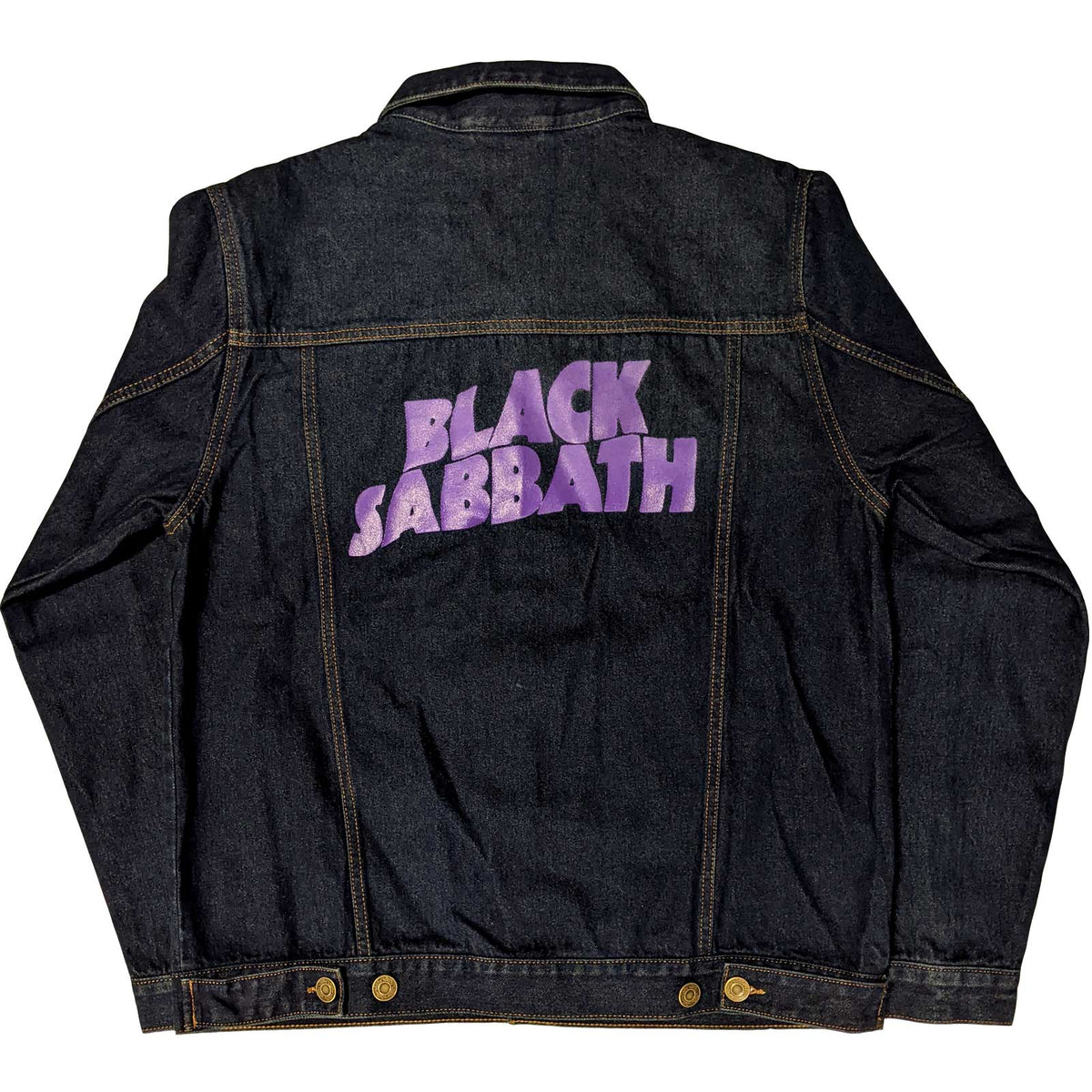 Black Sabbath Classic Wavy Band Logo Denim Jacket product image 2