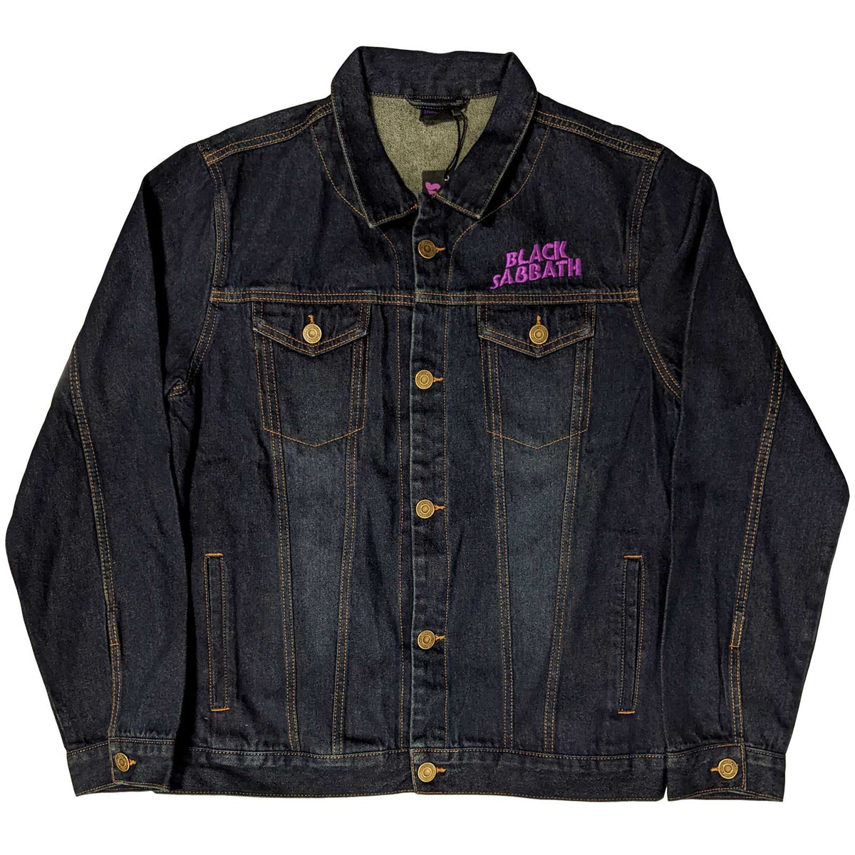 Black Sabbath Classic Wavy Band Logo Denim Jacket product image 1