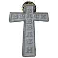 Black Sabbath Cross Band Logo Pin Badge