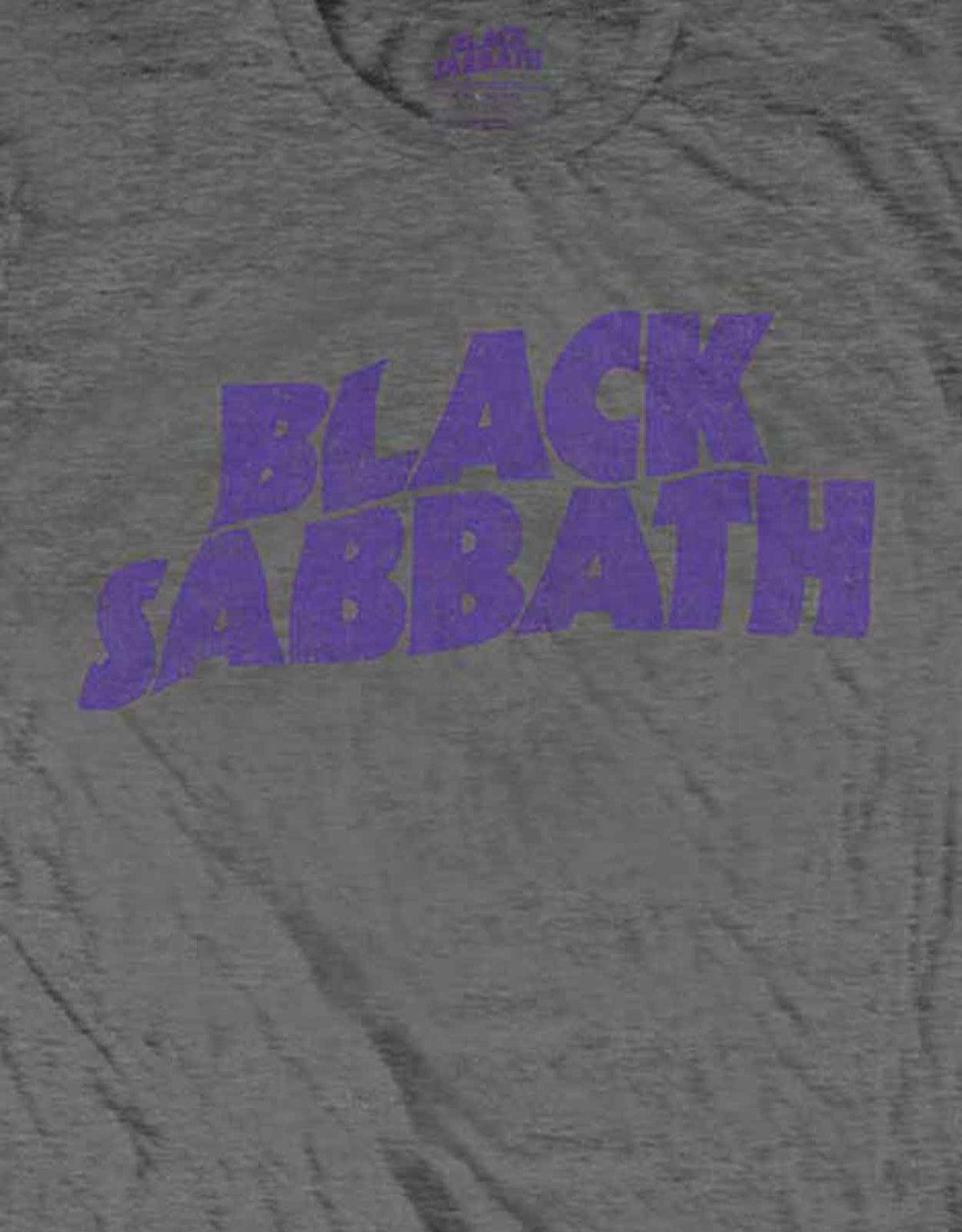 Black Sabbath Classic Wavy Logo Charcoal T Shirt product image 2