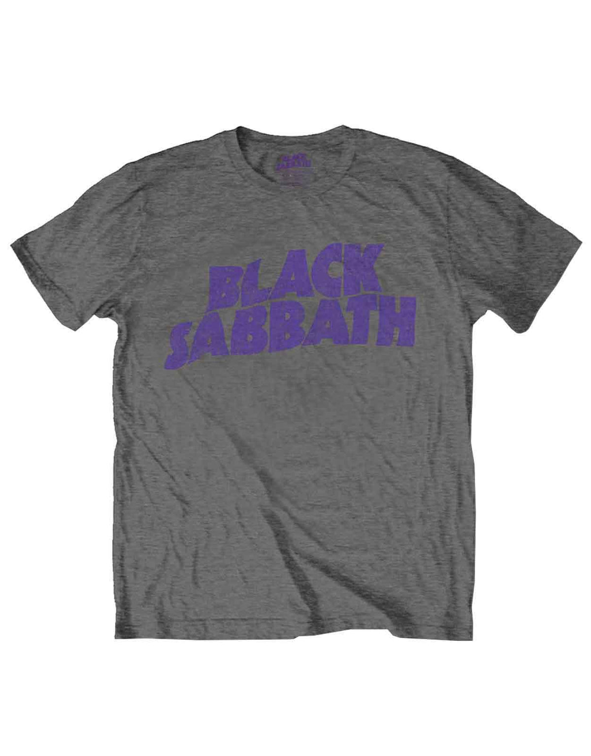 Black Sabbath Classic Wavy Logo Charcoal T Shirt product image 1