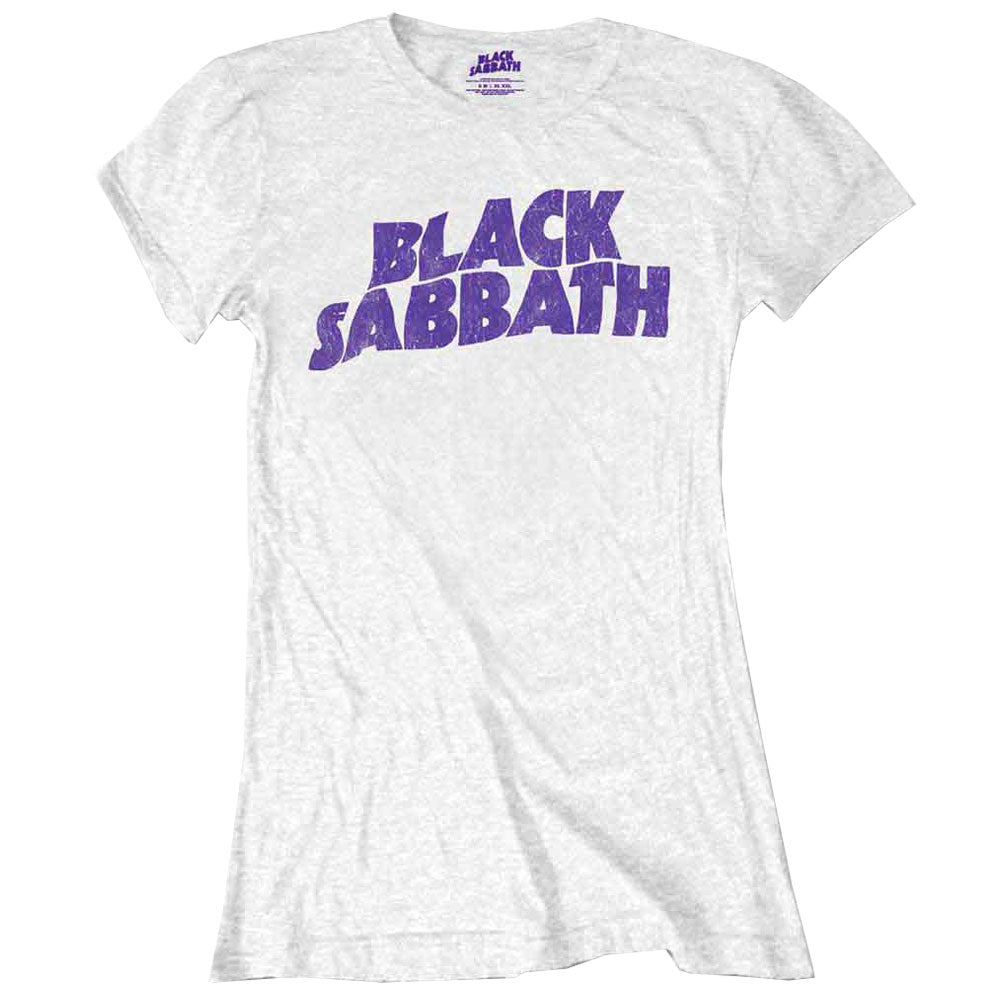 Black Sabbath Wavy Vintage logo Skinny Fit T Shirt product image 1