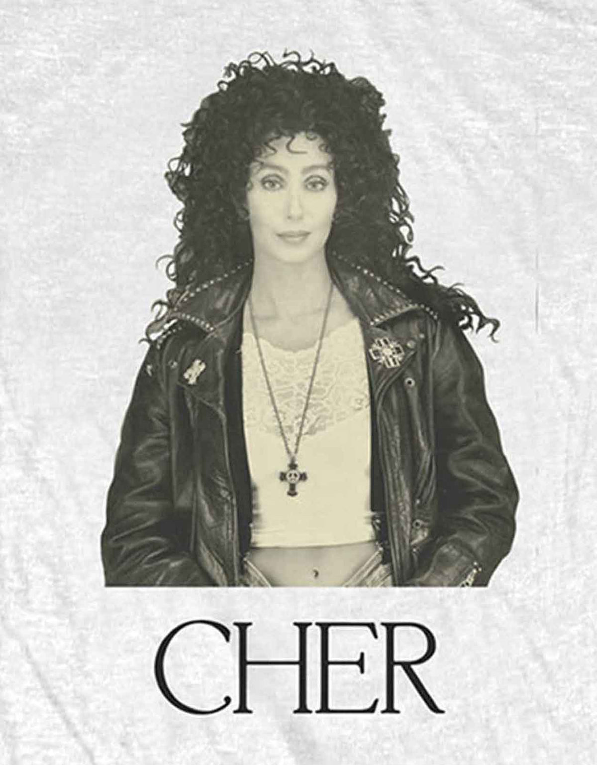 Cher Leather Jacket Skinny Fit T Shirt product image 2