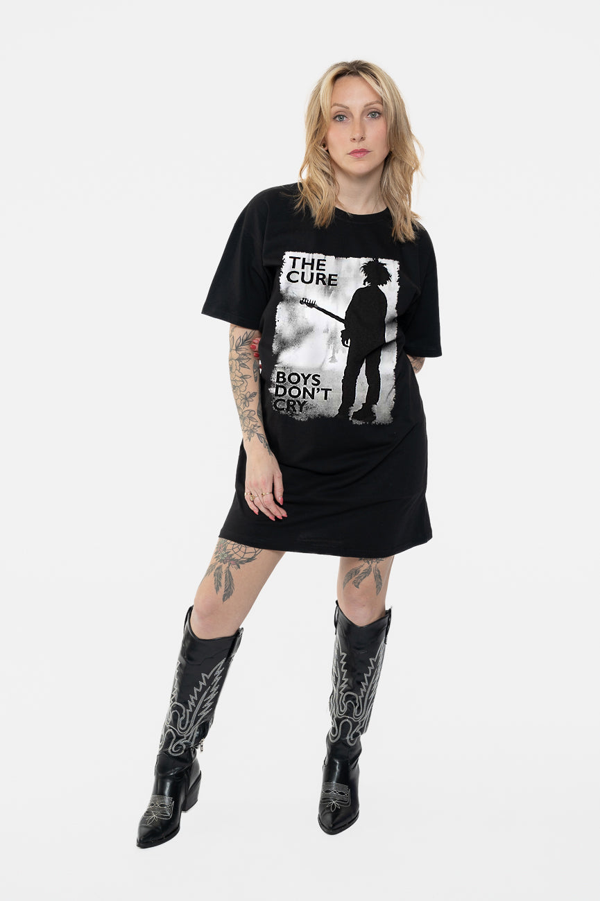 The Cure Boys Dont Cry Black And White T Shirt Dress product image 5