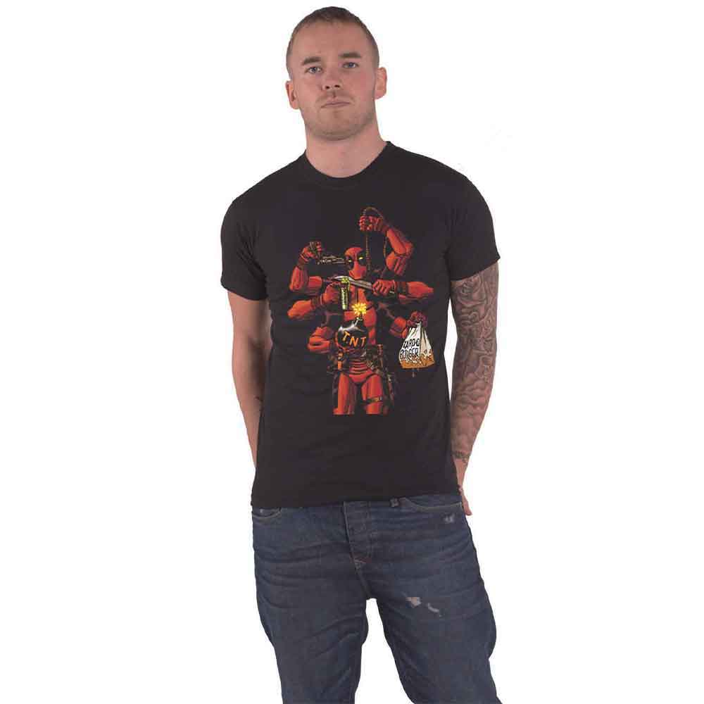 Deadpool T Shirt Arms new Official Marvel Black product image 1