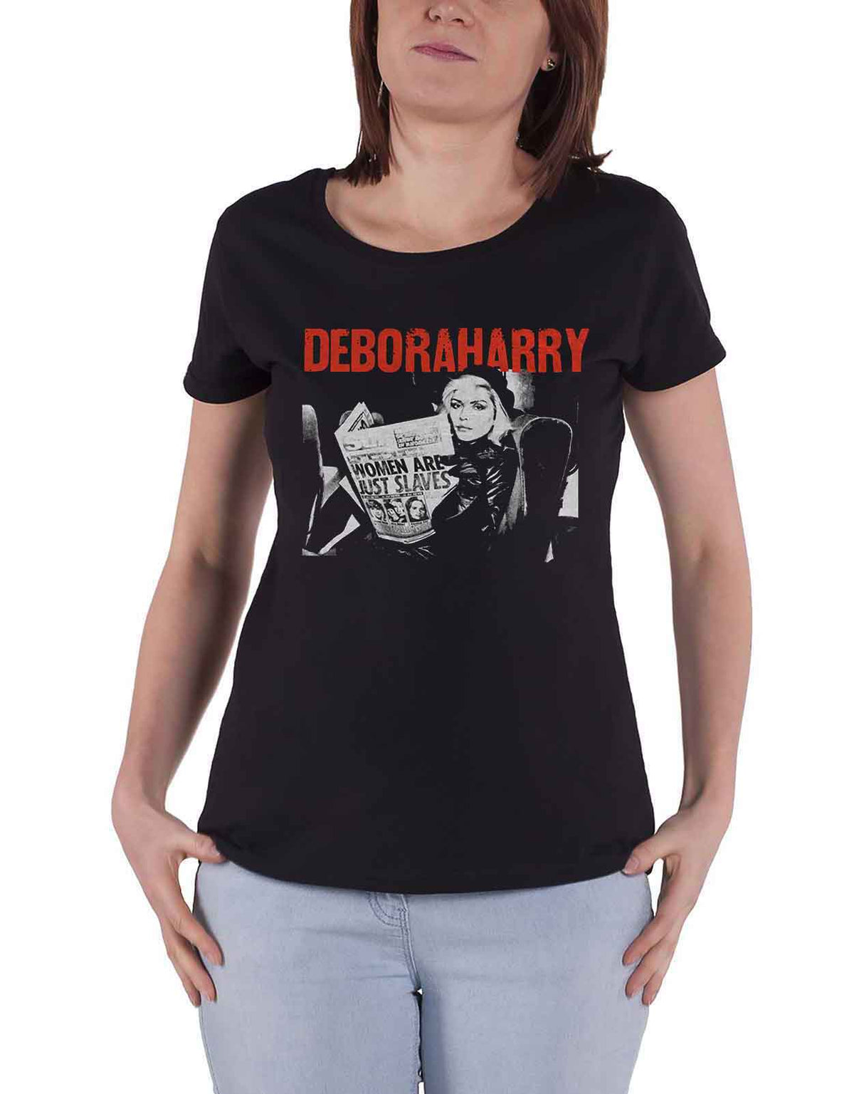 Debbie Harry Women Are Just Slaves Skinny Fit T Shirt product image 1