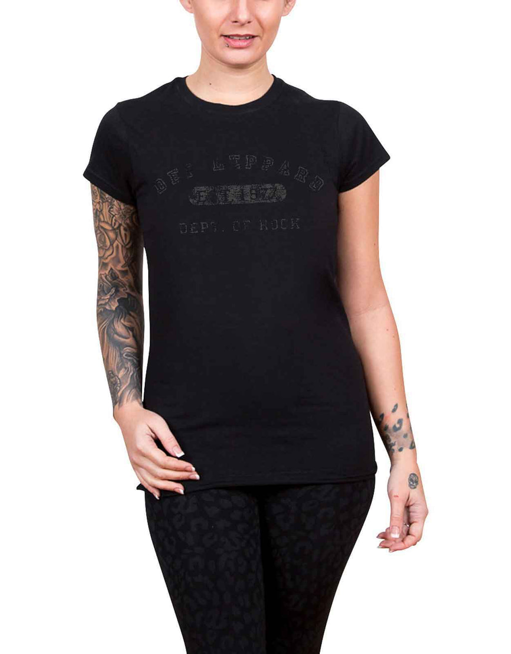 Def Leppard Collegiate Skinny Fit T Shirt product image 1