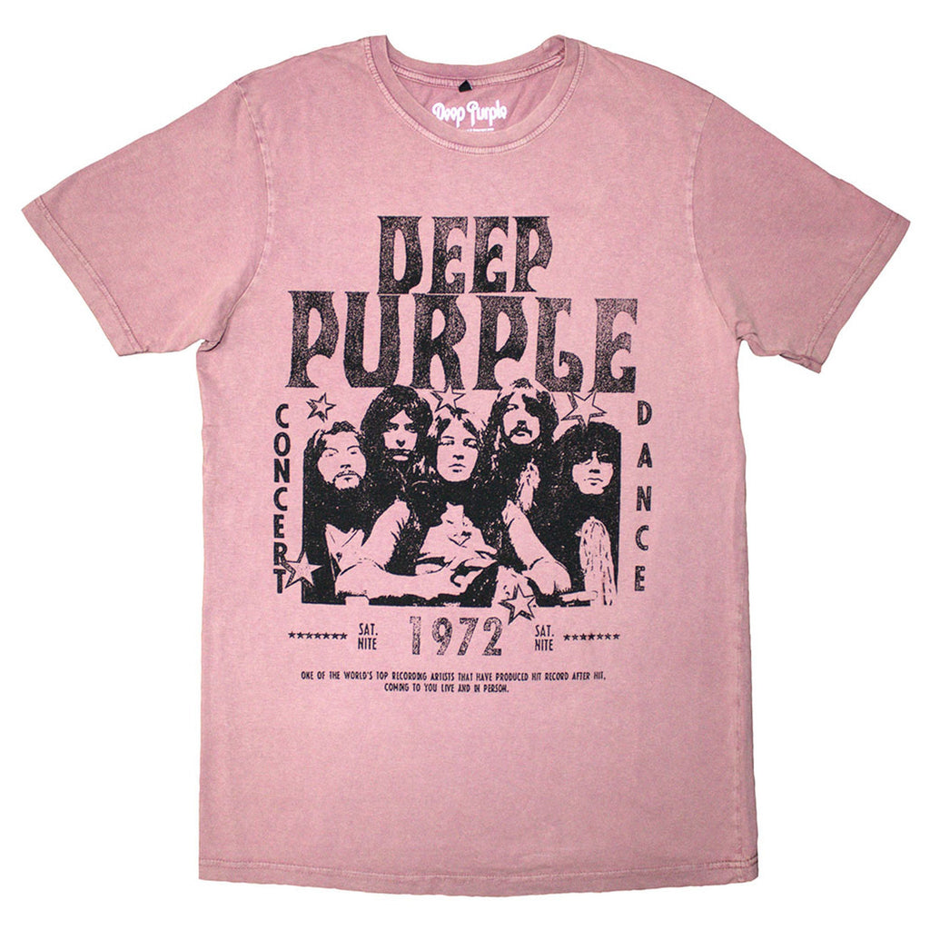 Deep Purple 1972 Concert Stone Wash T Shirt product image 1