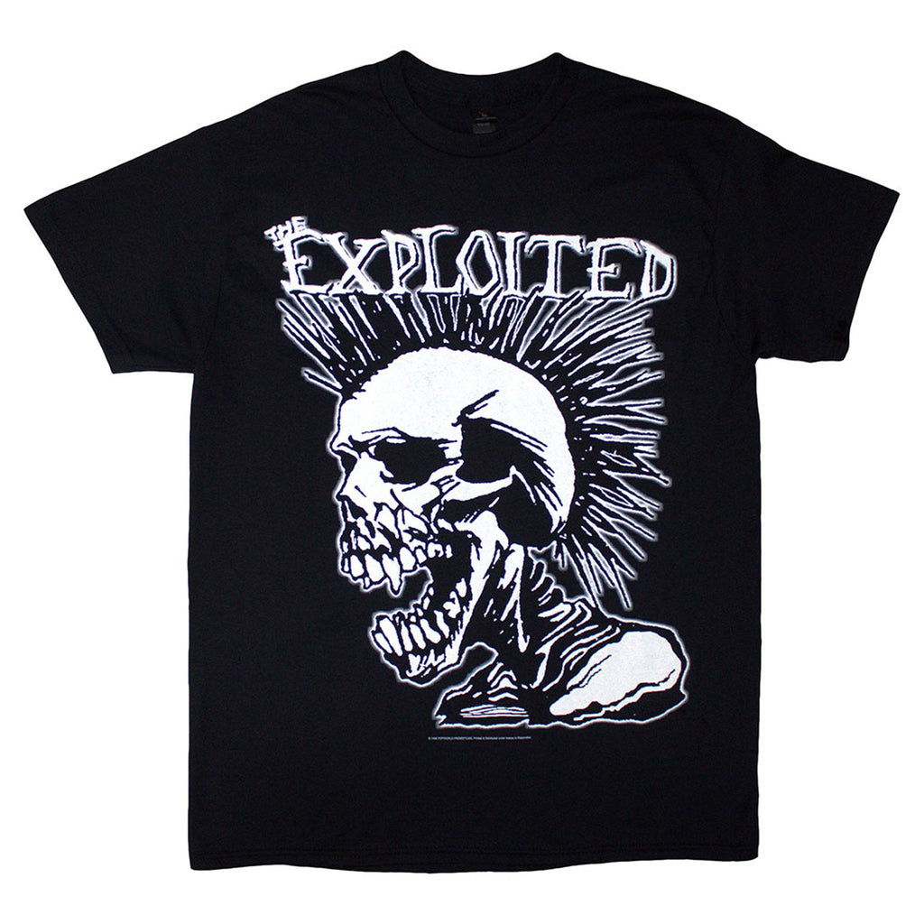 The Exploited Mohican Skull T Shirt product image 1