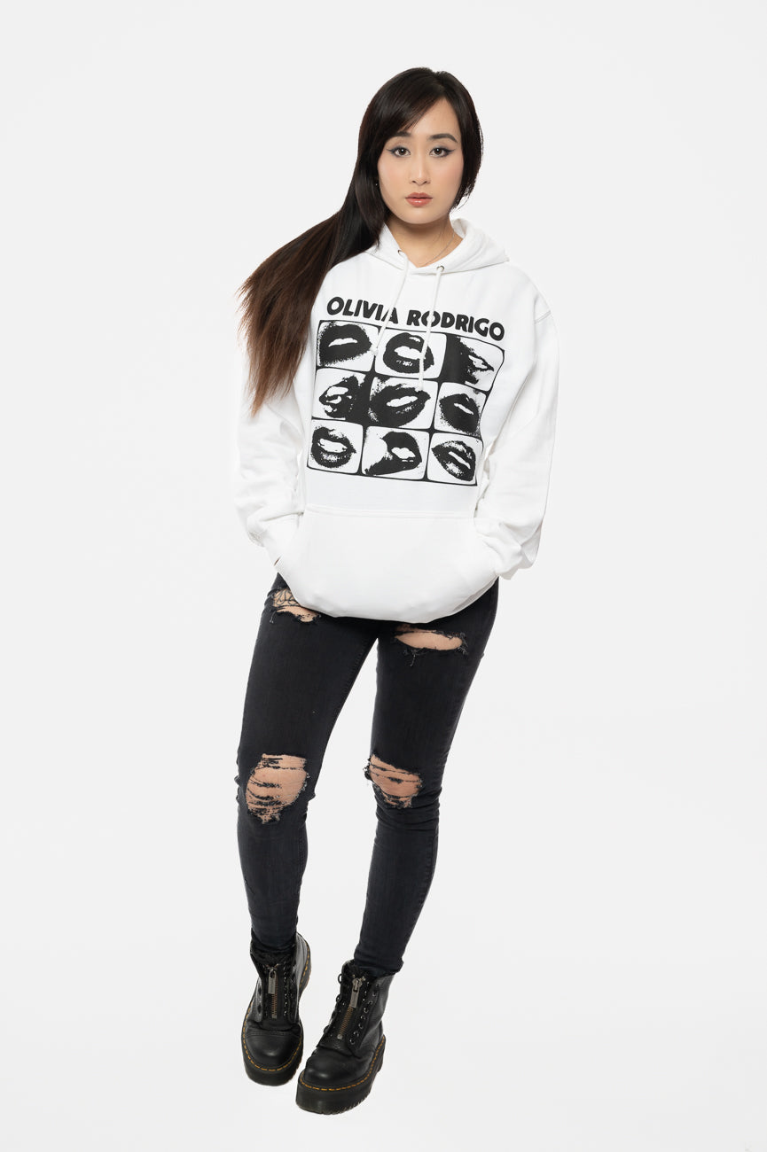 Olivia Rodrigo Threshold Lips Grid Pullover Hoodie product image 2
