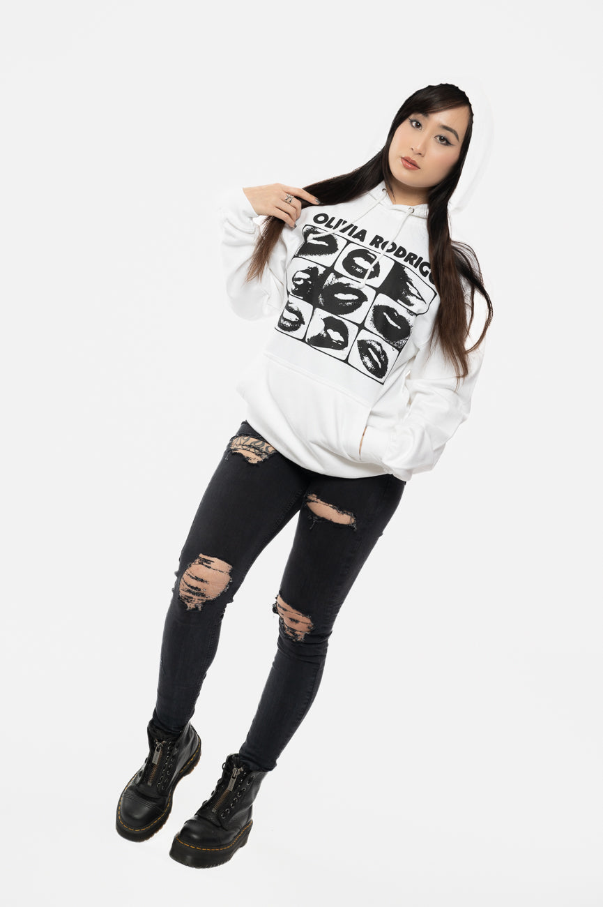 Olivia Rodrigo Threshold Lips Grid Pullover Hoodie product image 5