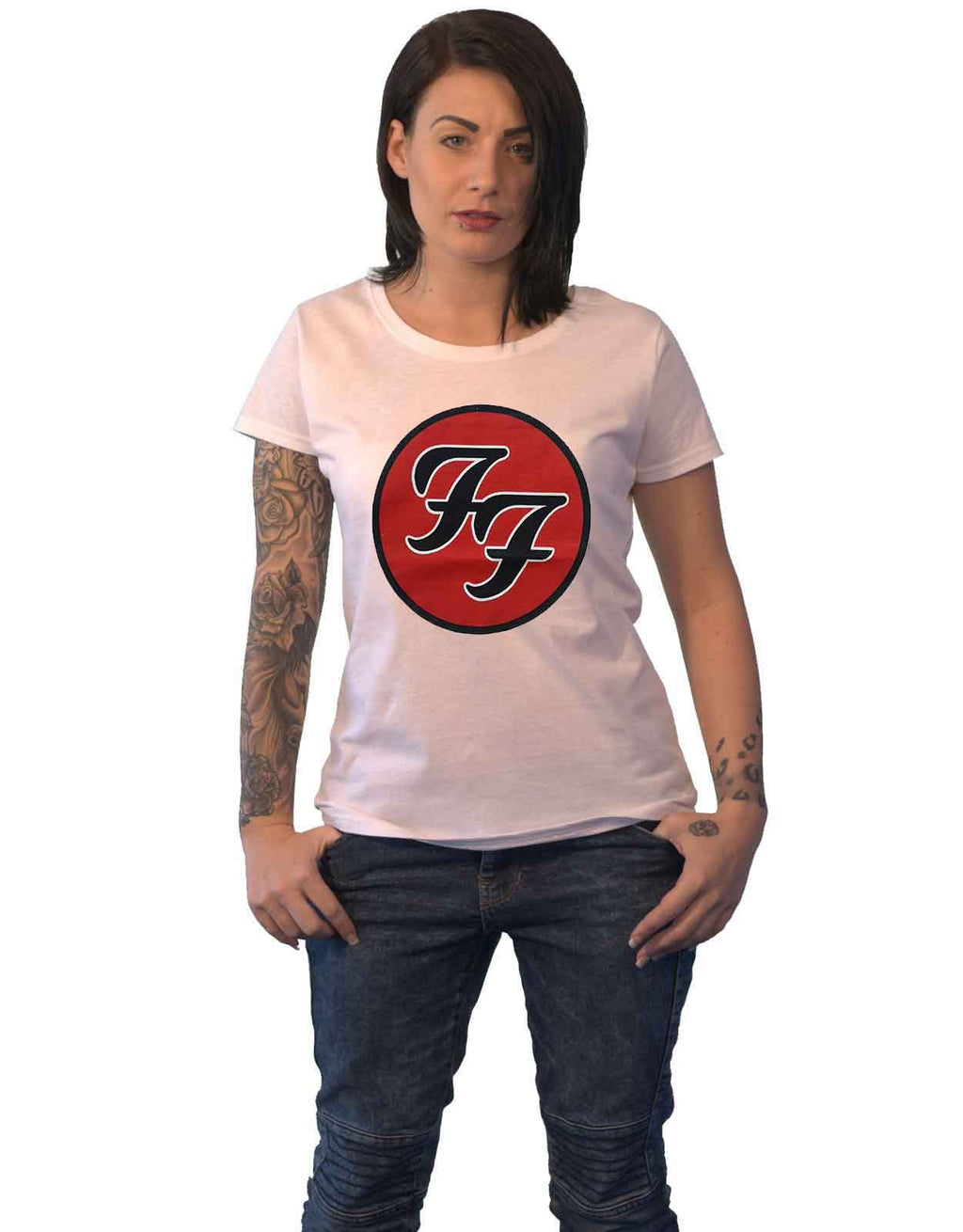 Foo Fighters FF Band Logo Skinny Fit T Shirt product image 1