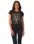 Guns N' Roses Top Hat Skull And Pistols Skinny Fit T Shirt
