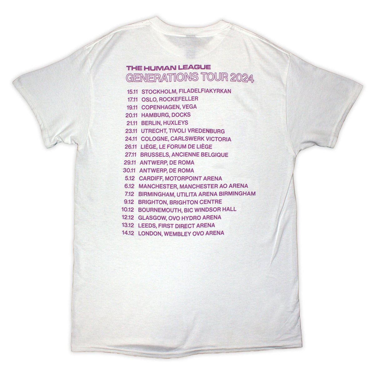 The Human League Generations Tour 24 Photo T Shirt product image 2