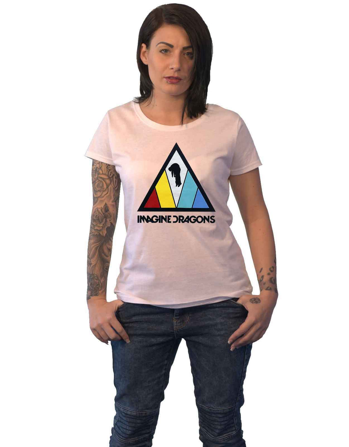Imagine Dragons Triangle Logo Skinny Fit T Shirt product image 1