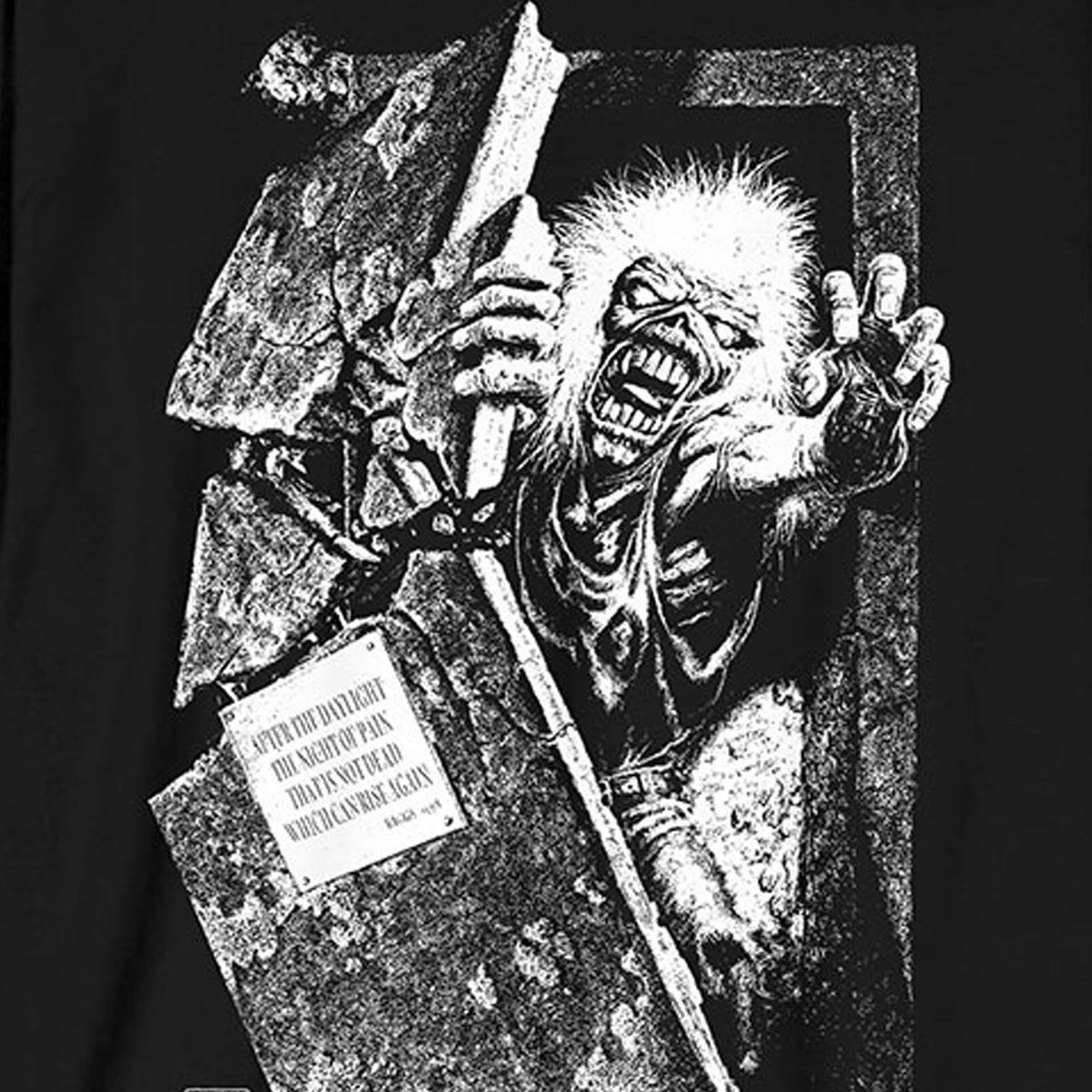 Iron Maiden No Prayer Grave Isolated Long Sleeve T Shirt product image 2