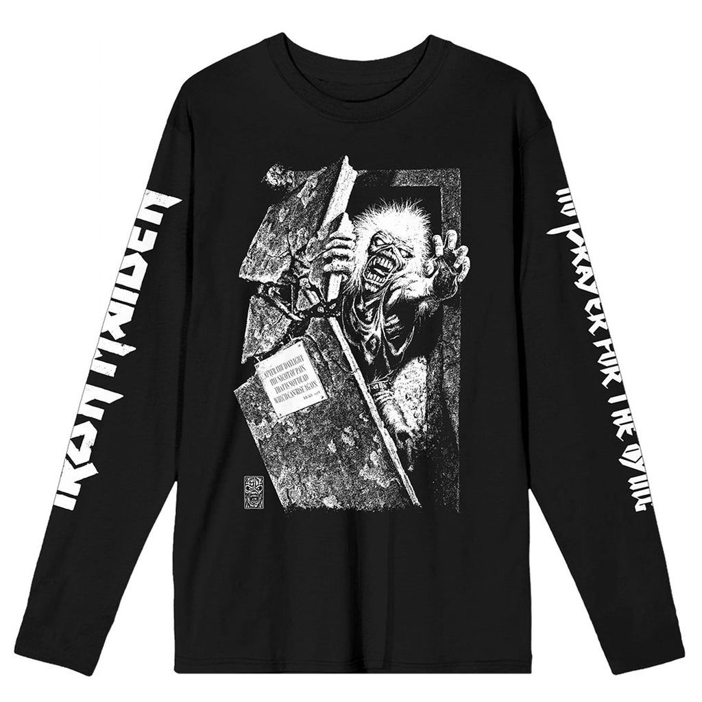Iron Maiden No Prayer Grave Isolated Long Sleeve T Shirt product image 1