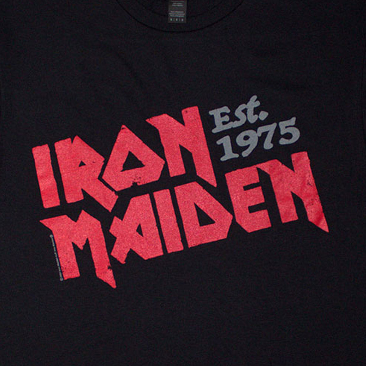 Iron Maiden Est 1975 Slanted Logo T Shirt product image 2