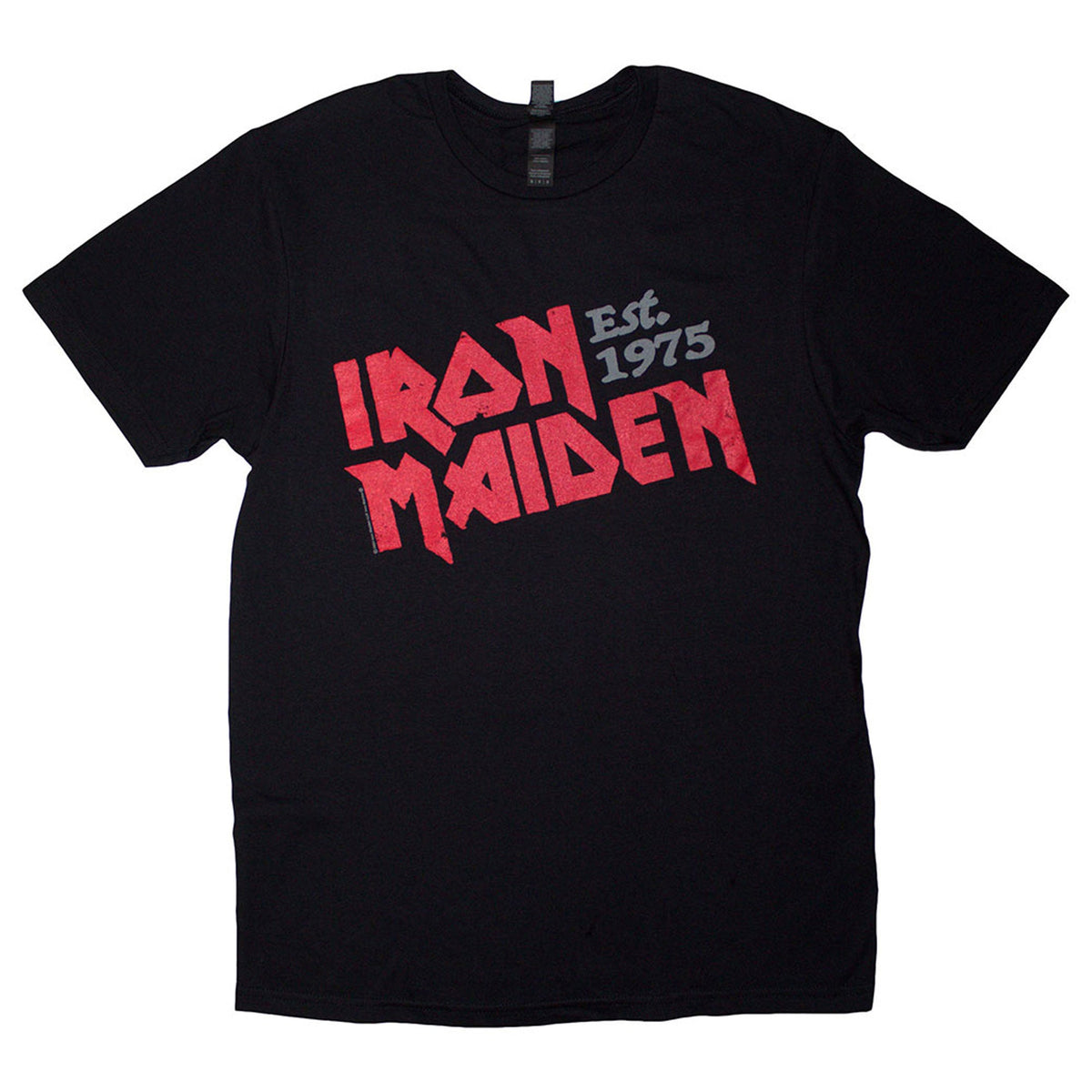 Iron Maiden Est 1975 Slanted Logo T Shirt product image 1