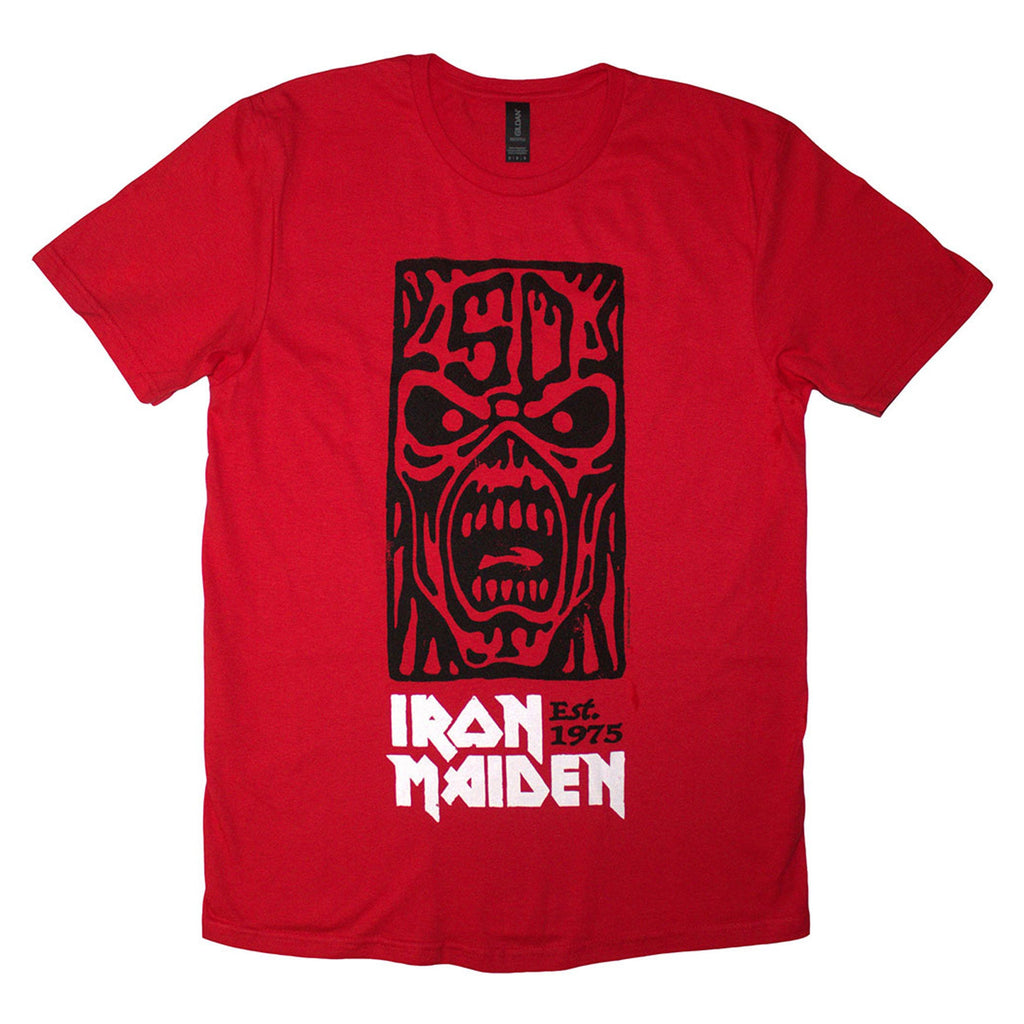 Iron Maiden Est 1975 Stamp Logo Black T Shirt product image 1