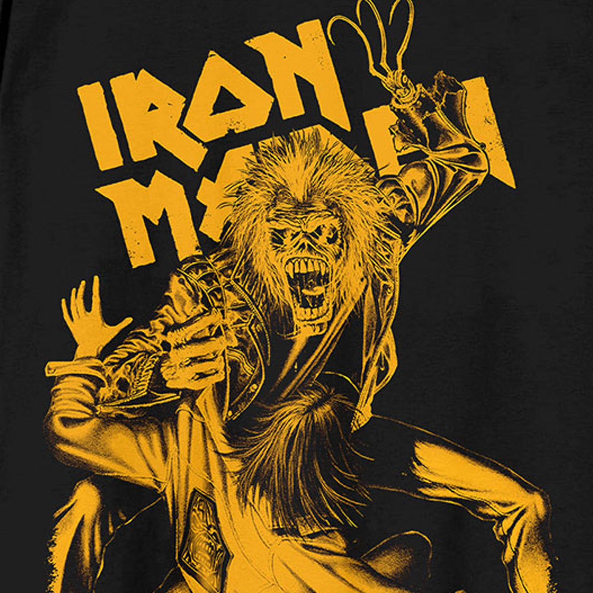 Iron Maiden No Prayer Claw Jumbo Yellow T Shirt product image 2
