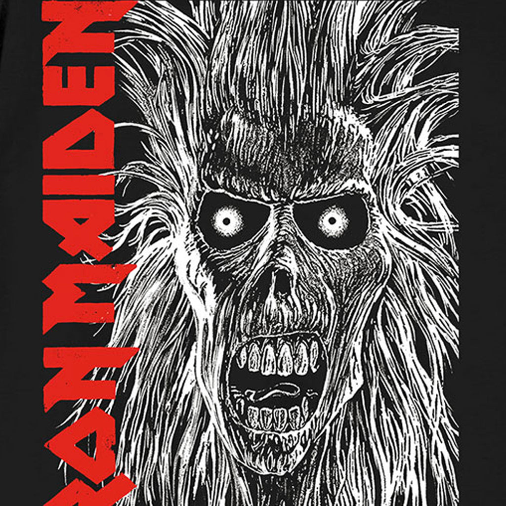 Iron Maiden Eponymous Face Red Logo T Shirt product image 2